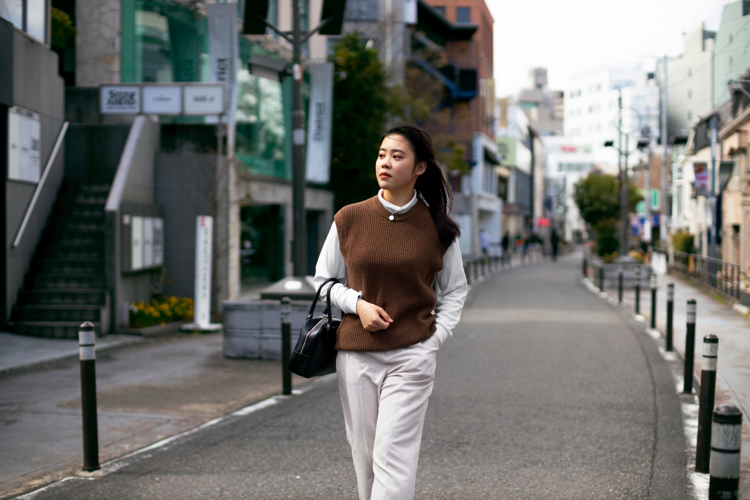 Young adult on tokyo streets