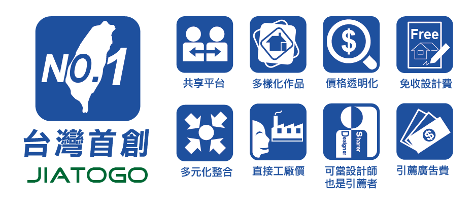 Jiatogo台灣首創8項特色