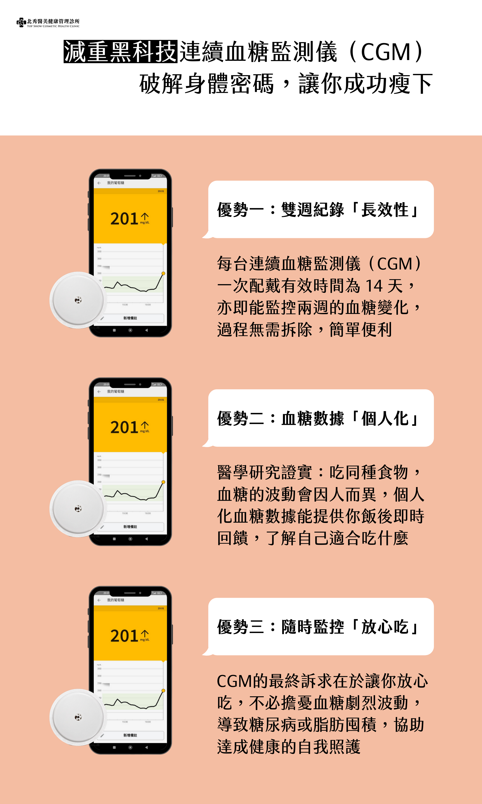 ”連續血糖監測儀的優勢說明”