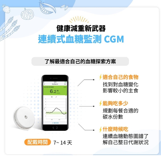 CGM連續血糖監測,雙週減重療程,專案說明