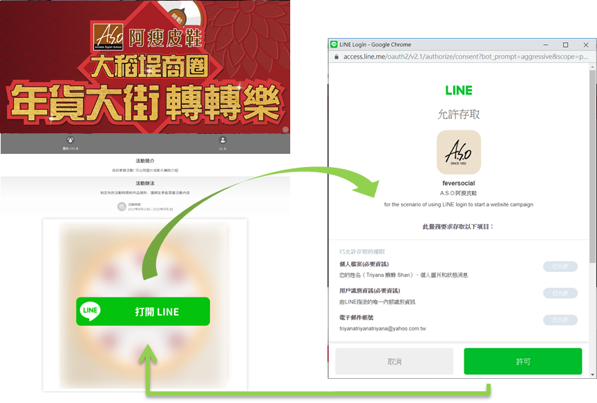 LINE 授權加好友