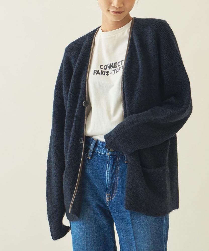 BEAUTY & YOUTH
<UNISEX> info.  起毛滾邊對襟外套