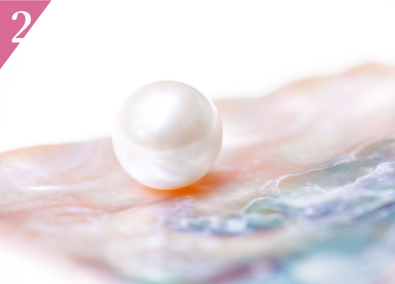 超微米珍珠粉粒徑比頭髮小，含有珍珠鈣適合懷孕期補充