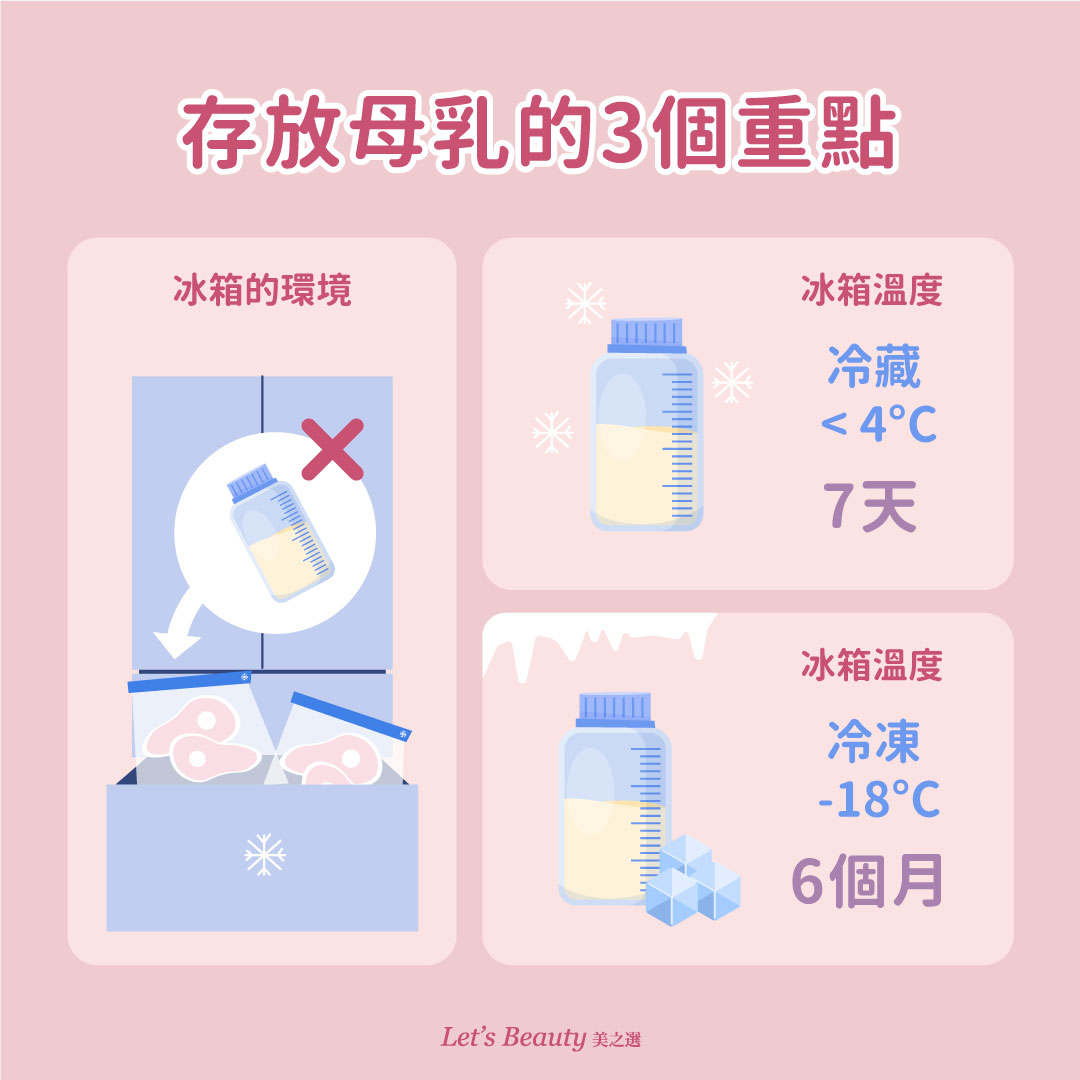 存放母乳的3項重點整理