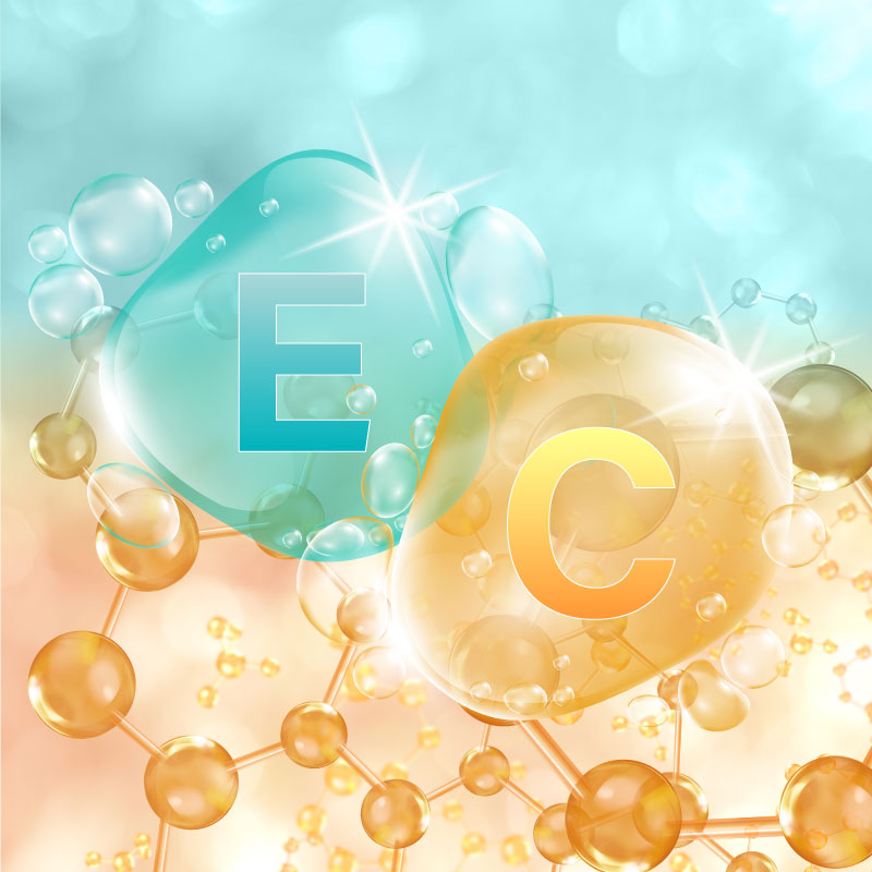 維生素C促進膠原蛋白形成、E具抗氧化作用