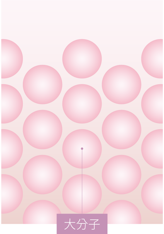 一般膠原蛋白大分子吸收率說明圖