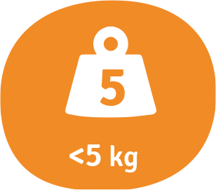 重量低於5公斤