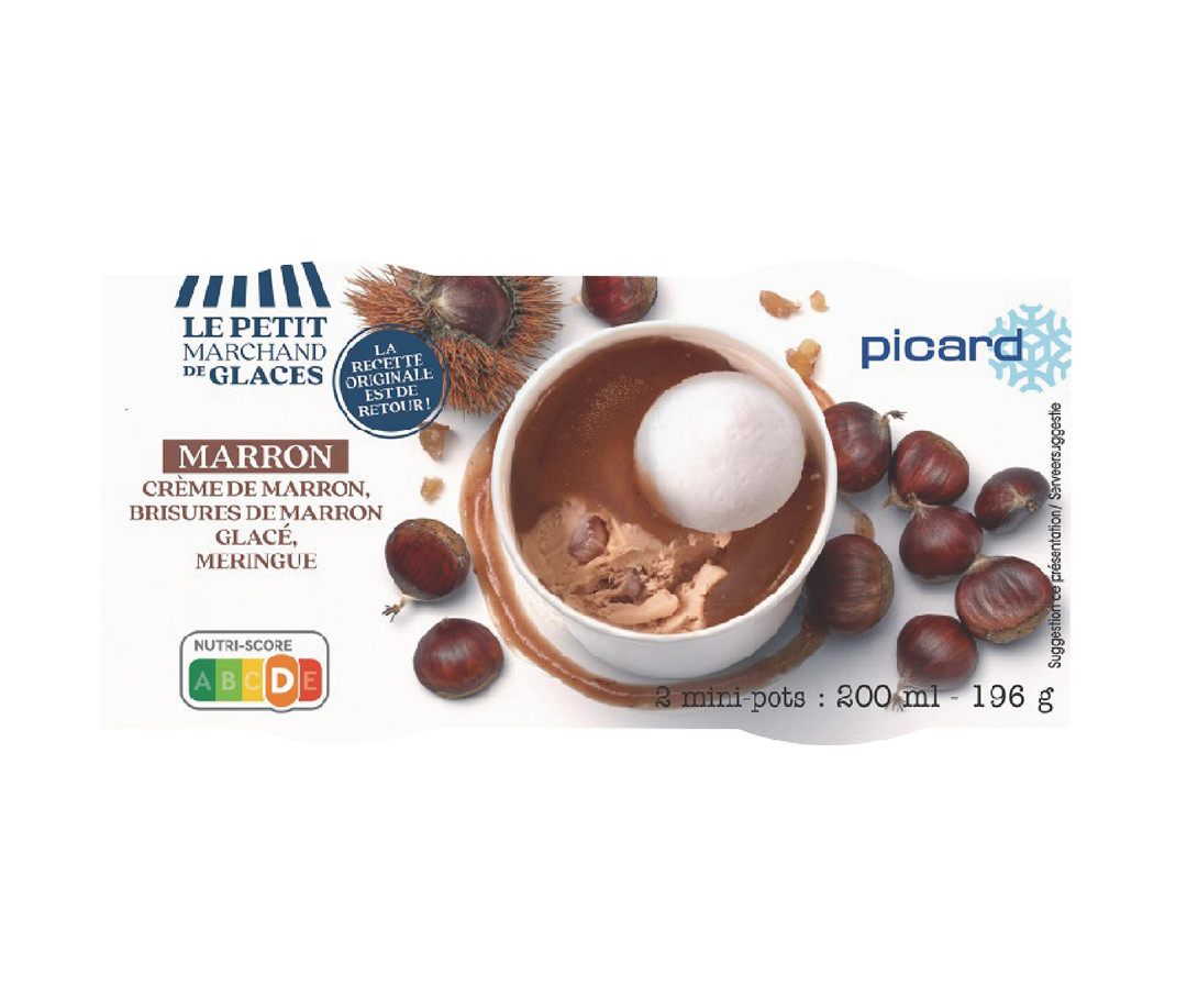 Picard 栗子奶油冰淇淋杯