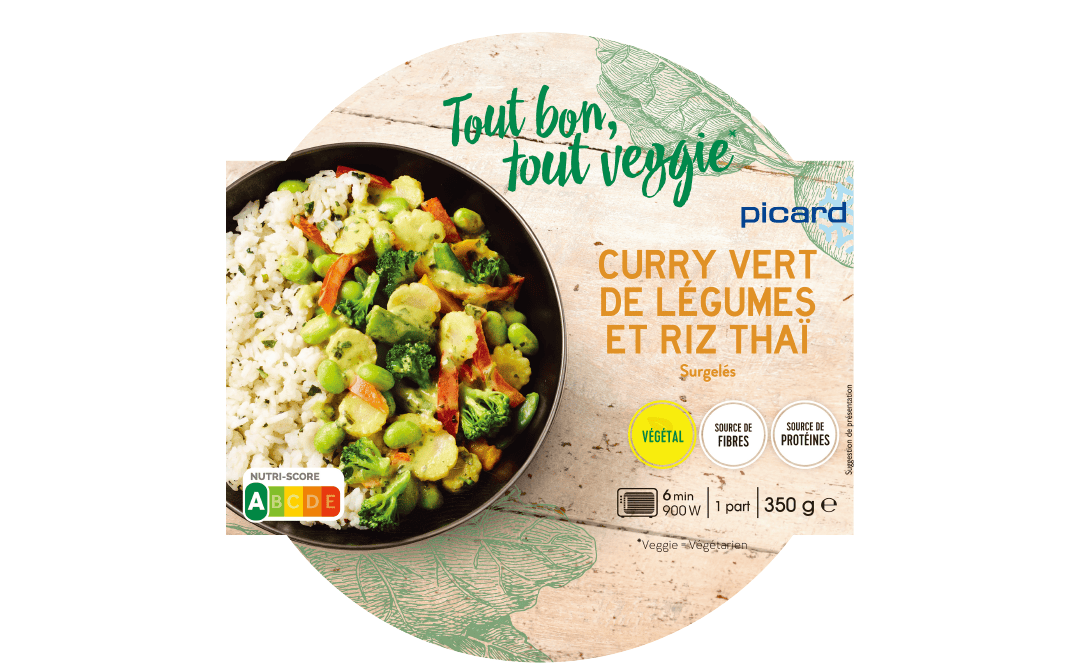 Picard 蔬菜綠咖哩佐泰式米飯