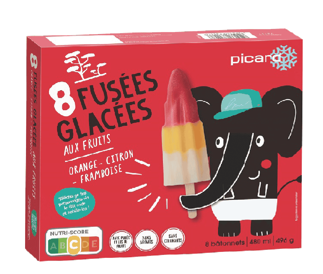 Picard 火箭造型水果冰棒