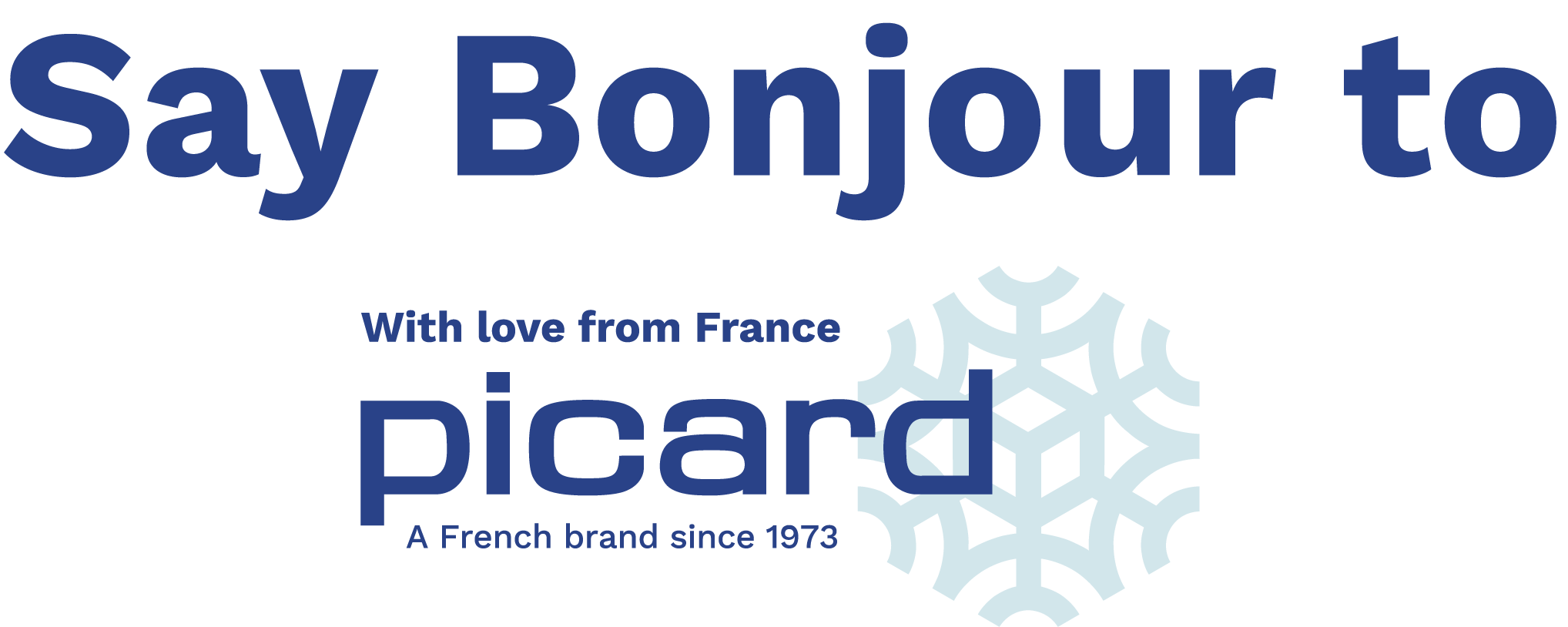 logo say bonjour picard