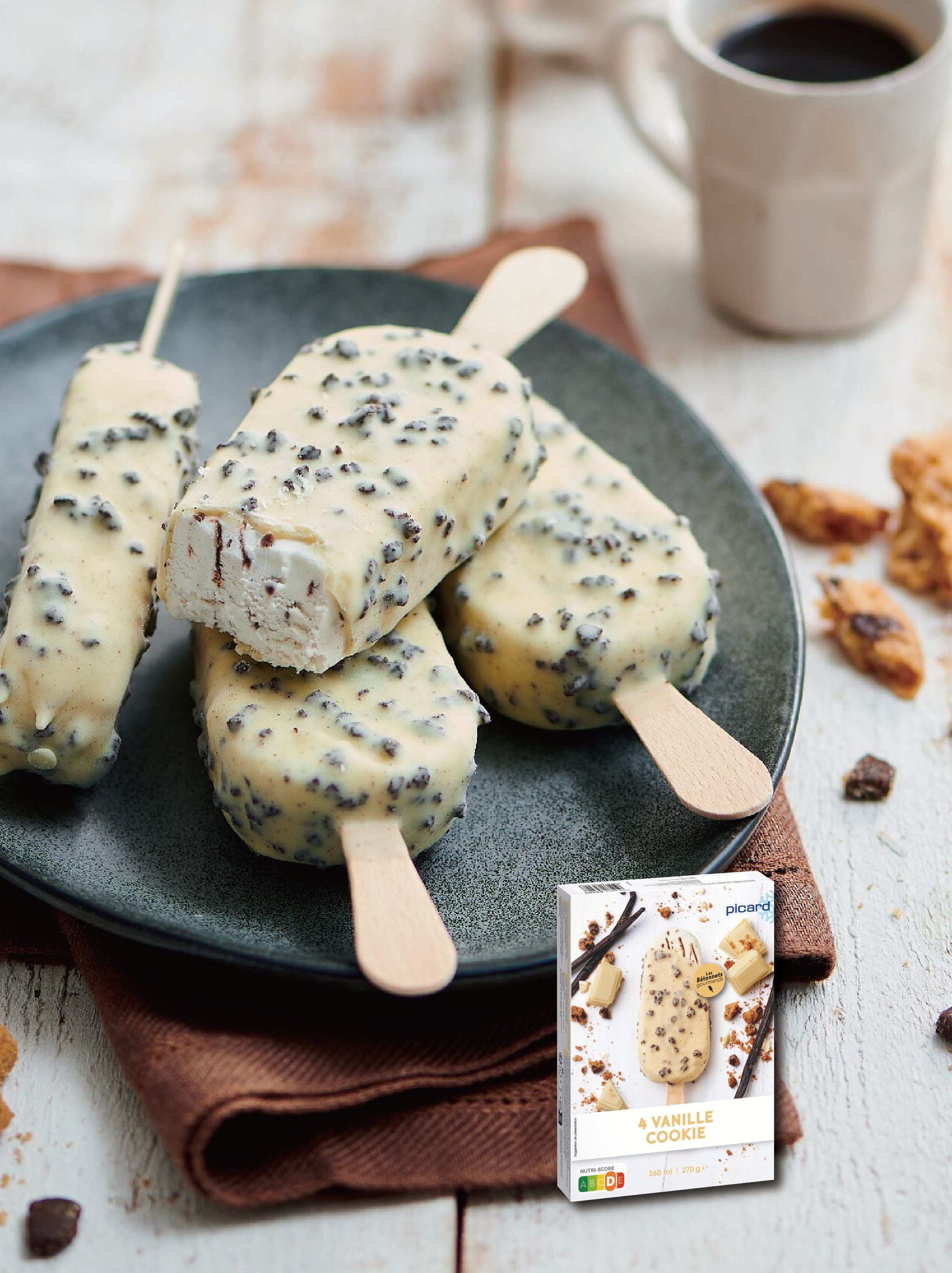 商品圖片 Picard 香草巧酥脆皮雪糕 (4入)