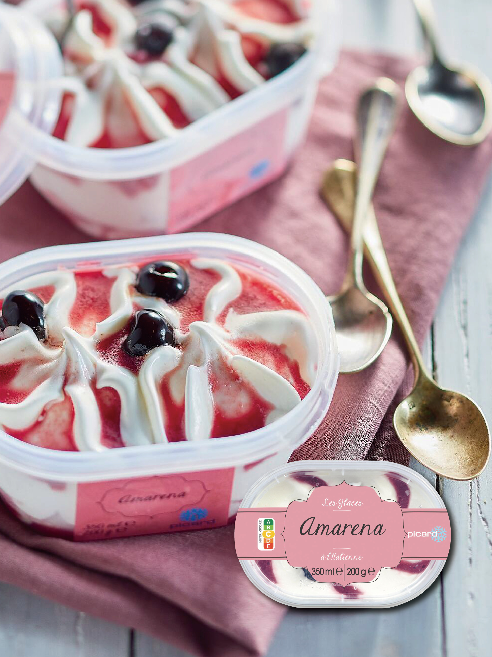商品圖片 Picard 阿瑪瑞娜櫻桃義式冰淇淋 (200g)