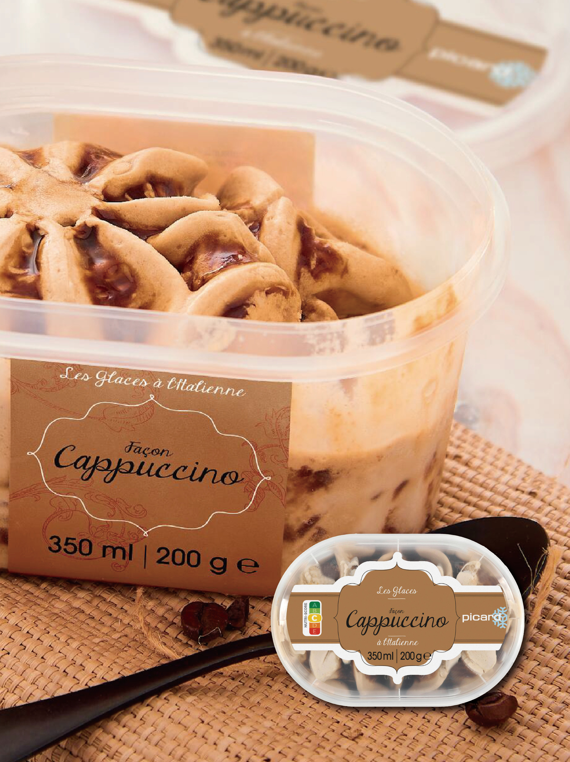 商品圖片 Picard 卡布奇諾風味義式冰淇淋 (200g)