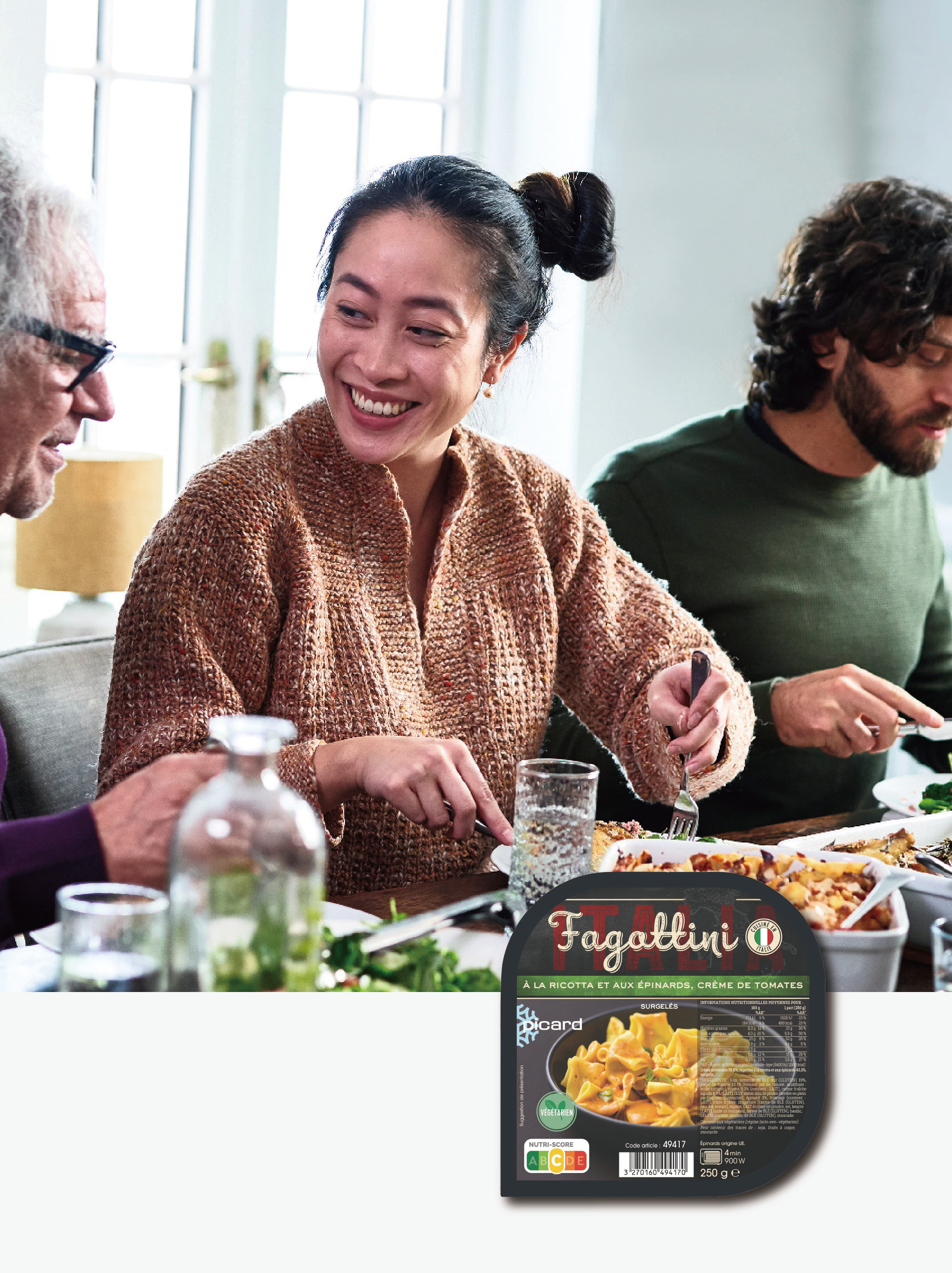 商品圖片 Picard 菠菜起司番茄醬義式餛飩 (250g)