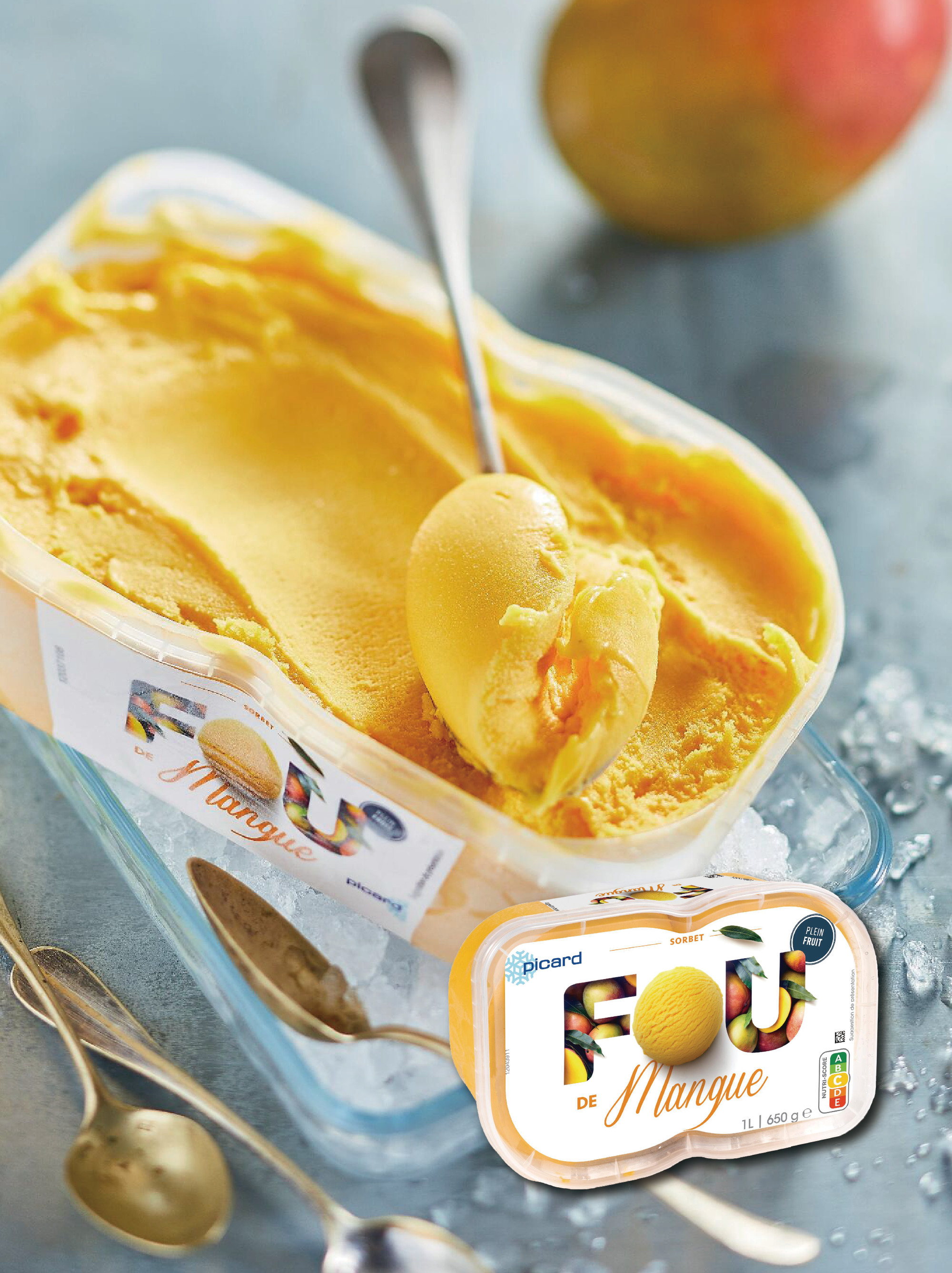 商品圖片 Picard 芒果雪酪冰淇淋 (1L)