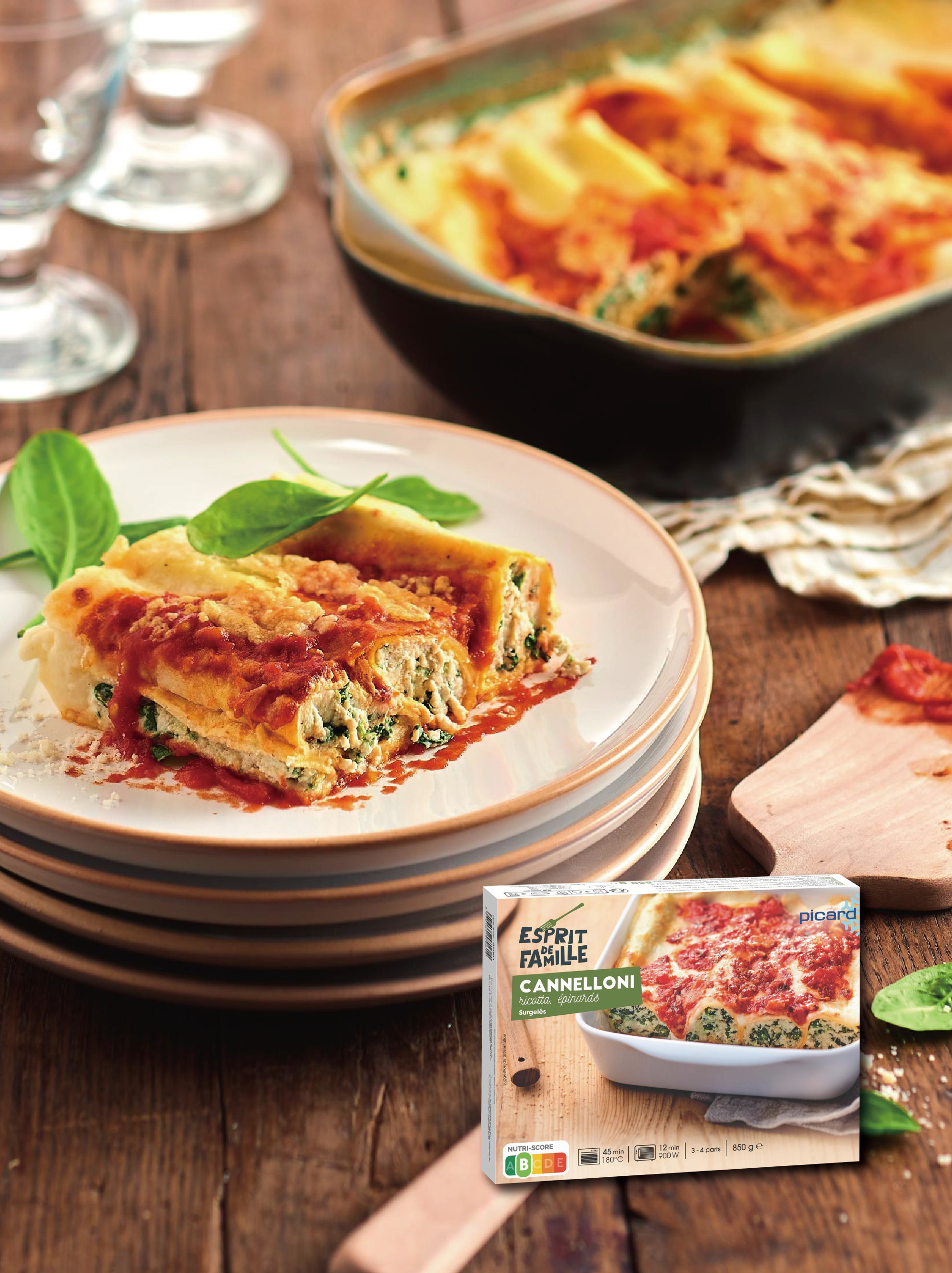 商品圖片 Picard 菠菜乾酪義式麵捲 (850g)