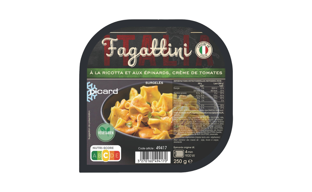 Picard 菠菜起司番茄醬義式餛飩