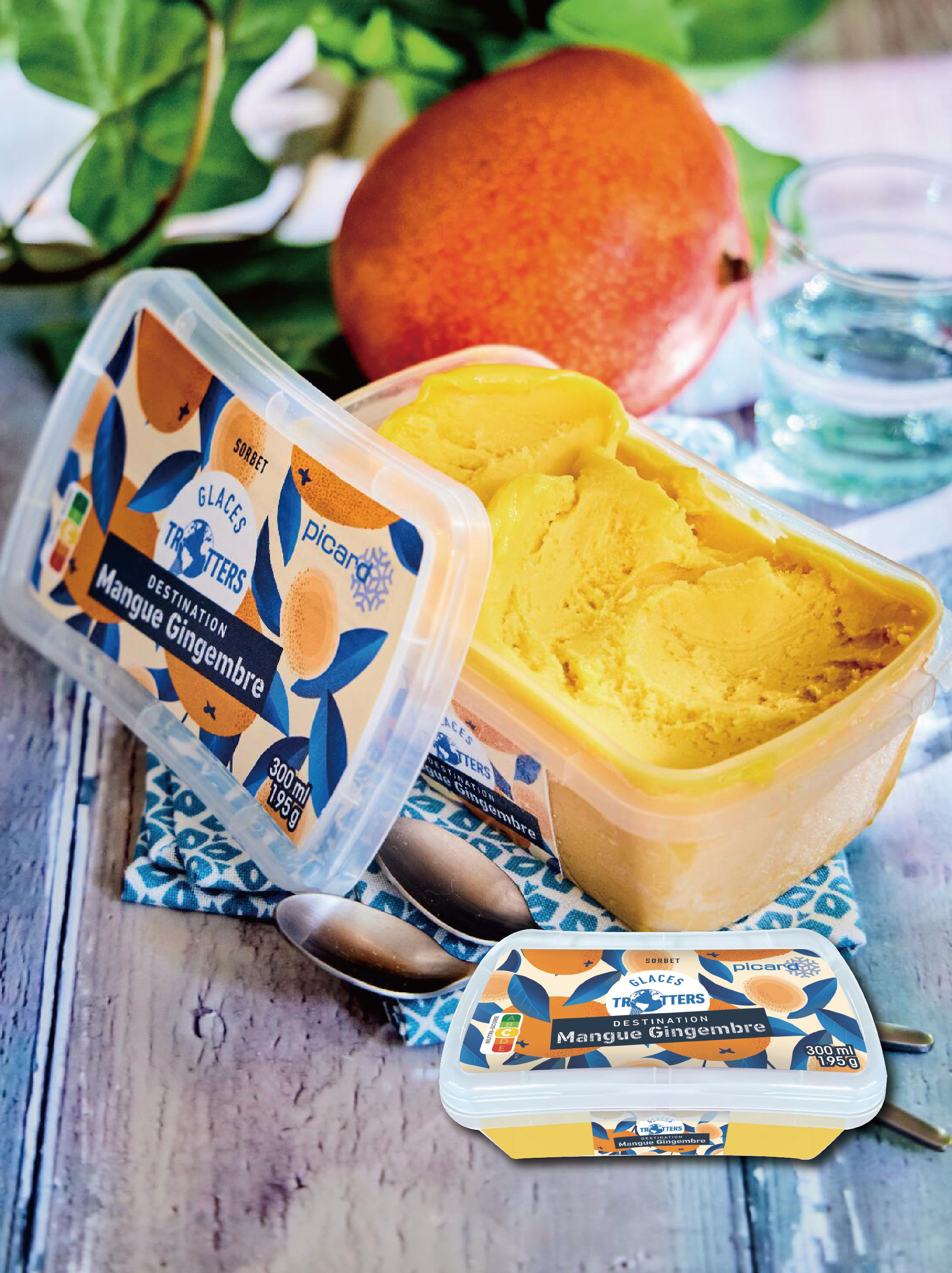 商品圖片 Picard 芒果薑汁冰淇淋 (195g)